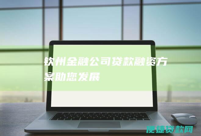 钦州金融公司贷款：融资方案助您发展