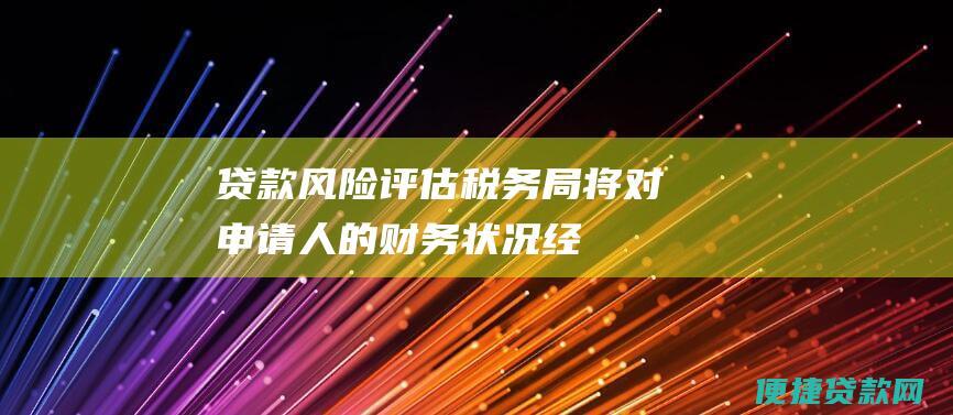 贷款风险评估：税务局将对申请人的财务状况、经营能力、偿债能力等因素进行综合评估，确定贷款风险等级。