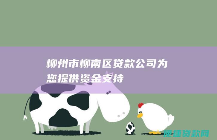 柳州市柳南区贷款公司：为您提供资金支持